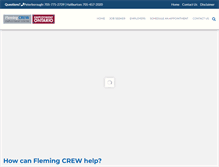 Tablet Screenshot of flemingcrew.ca